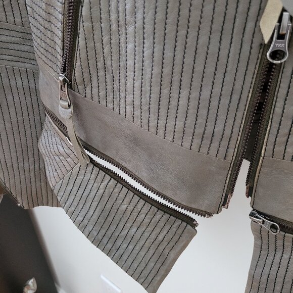 ImprovD Lamb Leather Moto Jacket - Picture 11 of 16